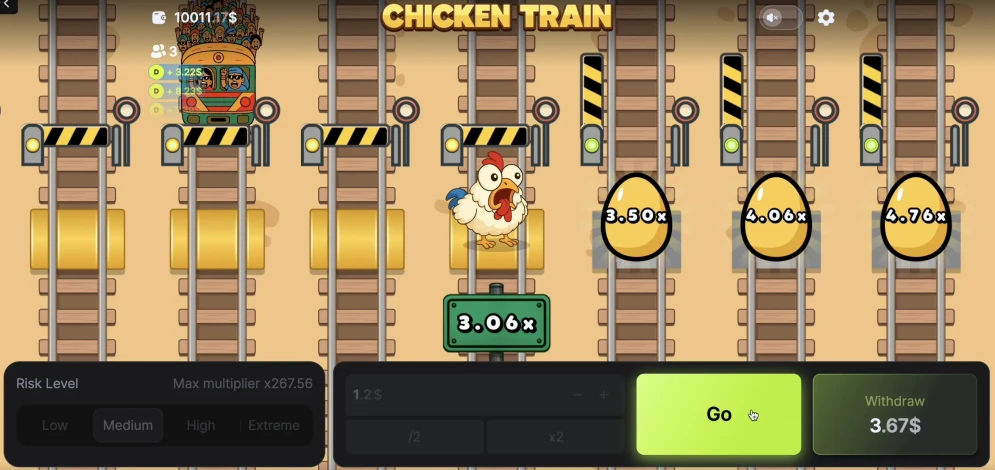 Chicken vs Train Game