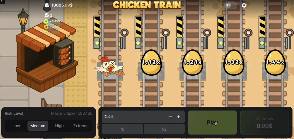 Chicken vs Train Game